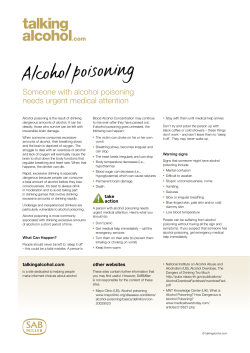 Alcohol poisoning