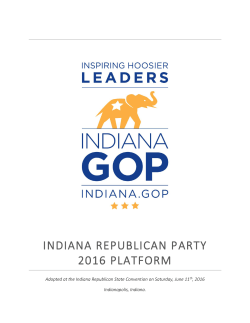 indiana republican party 2016 platform