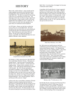 Mosinee`s History - Mosinee Area Chamber of Commerce