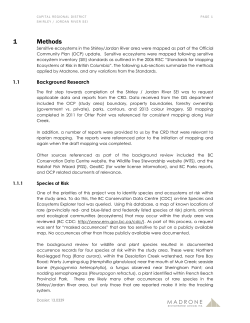 Sensitive Ecosystem Inventory Draft Report
