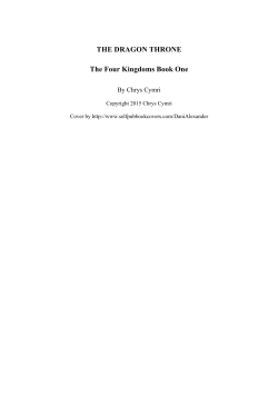 THE DRAGON THRONE The Four Kingdoms Book One