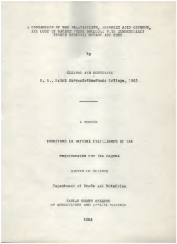 Comparison of the palatability, ascorbic acid content, and cost of