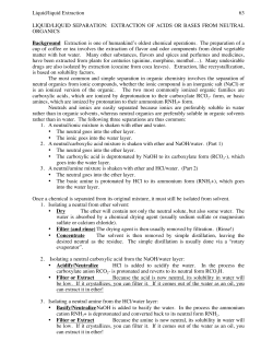 extraction of acids