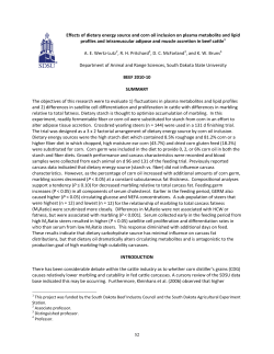 52 Effects of dietary energy source and corn oil inclusion on plasma