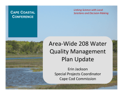 Area-‐Wide 208 Water Quality Management Plan Update