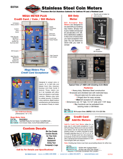 Stainless Steel Coin Meters