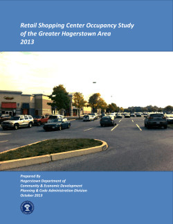 Retail Shopping Center Occupancy Study