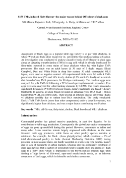 TMA induced Fishy flavour the major reason behind Off odour of