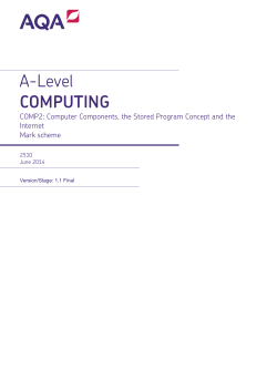 Computer Components, The Stored Program Concept and the
