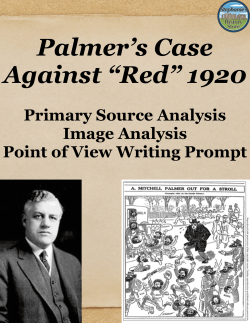 The Palmer Raids: Primary Source Analysis and Questions