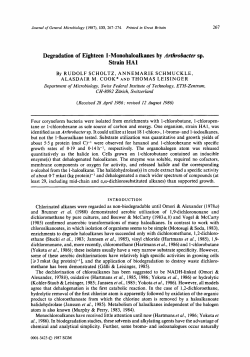 Degradation of Eighteen 1 -Monohaloalkanes by