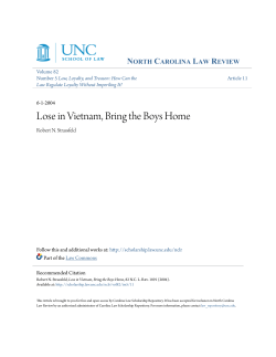Lose in Vietnam, Bring the Boys Home