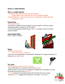 Ch.4 Work and Simple Machines Section 3 Notes