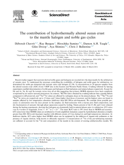 The contribution of hydrothermally altered ocean