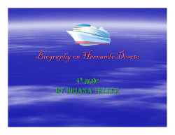 Biography on Hernando Desoto
