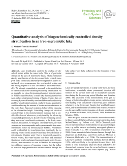 Quantitative analysis of biogeochemically controlled density
