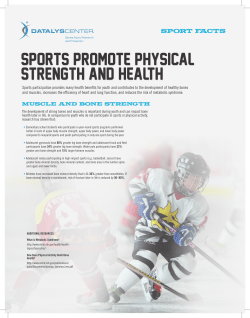 sports promote physical strength and health sports