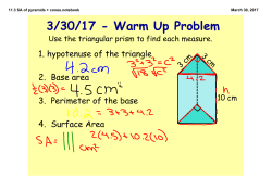 11.3 SA of pyramids + cones.notebook