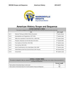 American History - Warrensville Heights City Schools