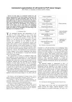Automated segmentation of cell nuclei in PAP