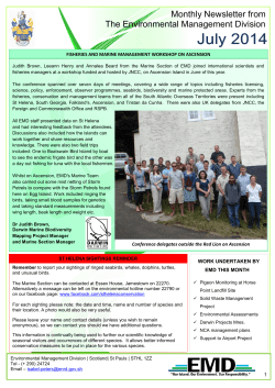 Monthly Newsletter from The Environmental Management Division