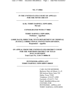 NO. 17-10066 IN THE UNITED STATES COURT OF APPEALS FOR