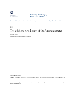The offshore jurisdiction of the Australian states