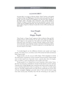 Neat People Sloppy Pe~ple