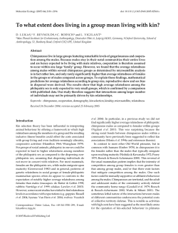 To what extent does living in a group mean living with kin?