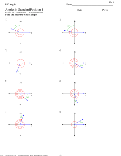 R12AngStd - Angles in Standard Position 1