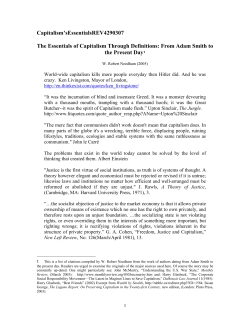 Robert Needham, The Essentials of Capitalism Through Definitions