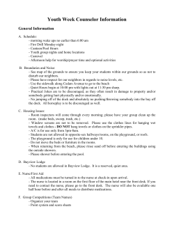 Counselor Information Packet - Harvey Cedars Bible Conference