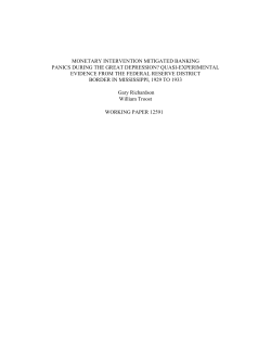 Monetary Intervention Mitigated Banking Panics During the Great