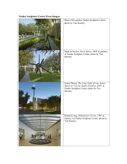 Nasher Sculpture Center Press Images