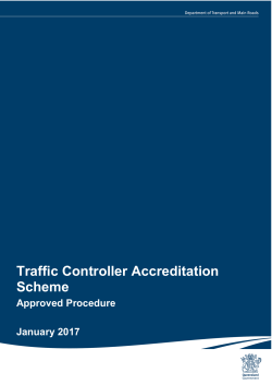 Traffic Controller Accreditation Scheme Approved Procedure