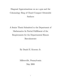 Diagonal Approximations on an n-gon and the Cohomology Ring of