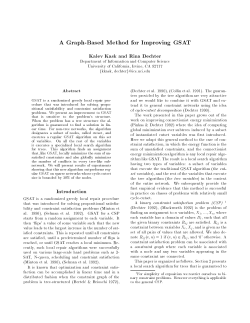 A Graph-Based Method for Improving GSAT