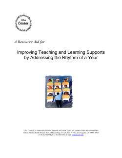 Improving Teaching and Learning Supports by Addressing the