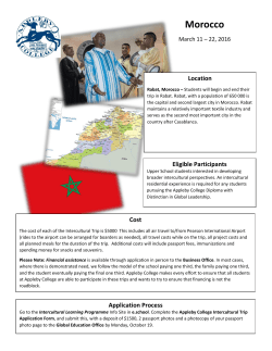 Morocco - Appleby College