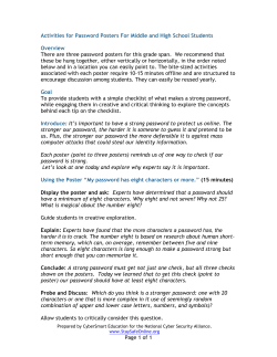 the activity sheet - National Cyber Security Alliance
