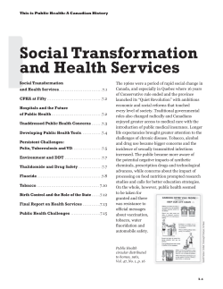 Social Transformation and Health Services
