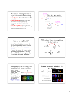 MO explanations of reactivity