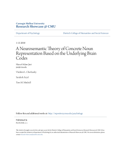 A Neurosemantic Theory of Concrete Noun Representation Based