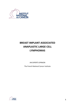 breast implant-associated anaplastic large cell lymphomas