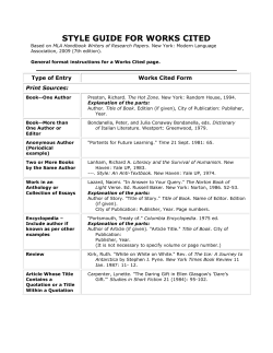 Citation Information - Slidell High School
