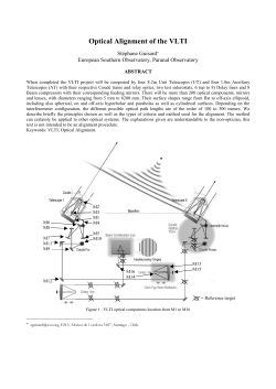 Optical Alignment of the VLTI - European Southern Observatory