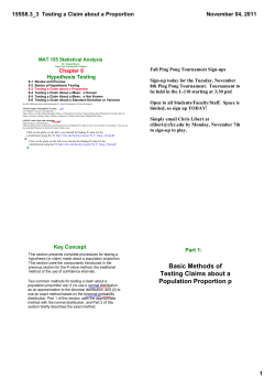 155S8.3_3 Testing a Claim about a Proportion