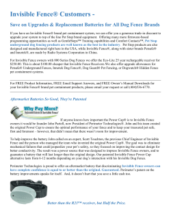 Invisible Fence&reg; Customers -