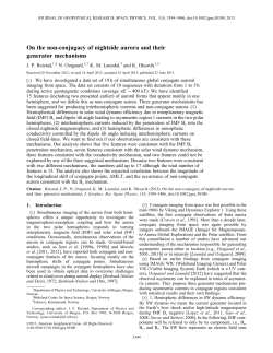 On the nonconjugacy of nightside aurora and their generator