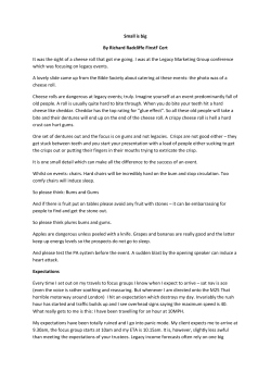 Legacy Events - Radcliffe Consulting